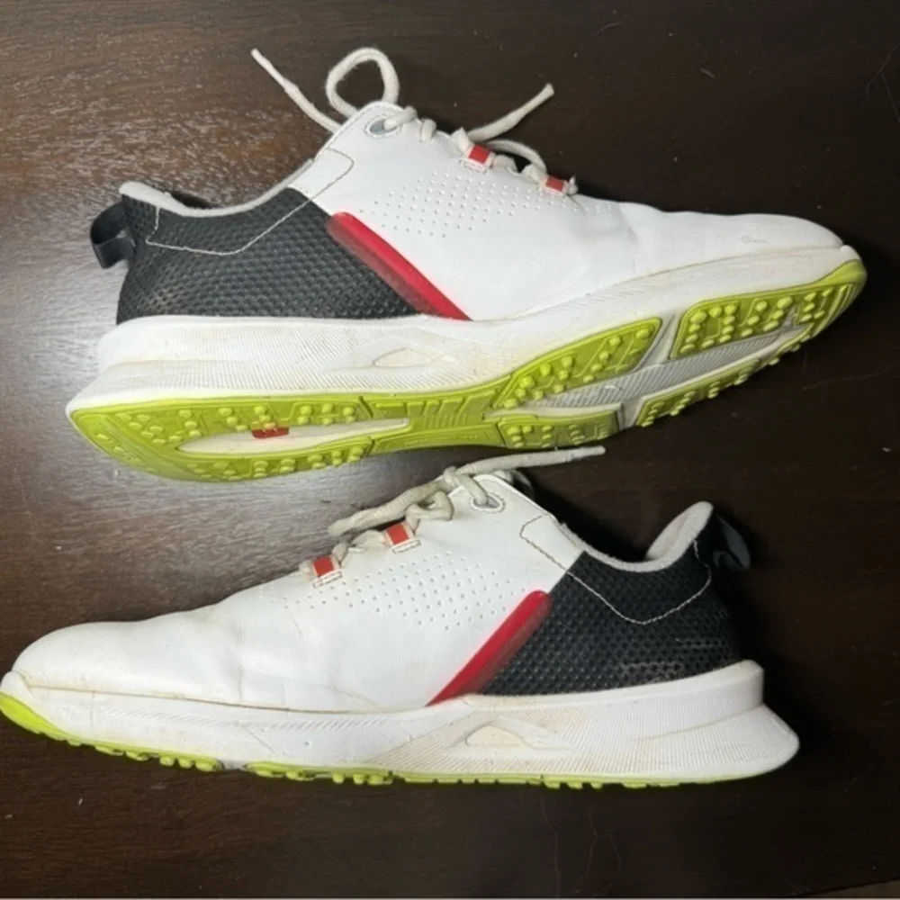 FootJoy Golf Fuel Spikeless Shoes White‎ Black Lime Green Size 6M 45034